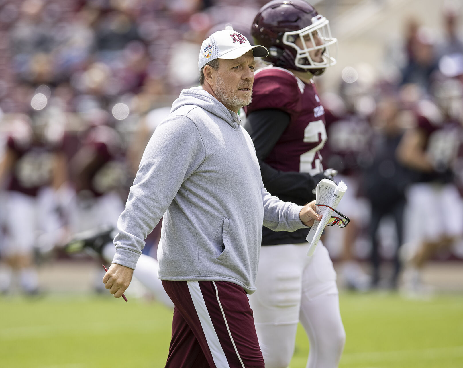 Spring football practice